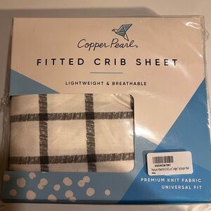 Copper Pearl Crib Sheet - Ledger